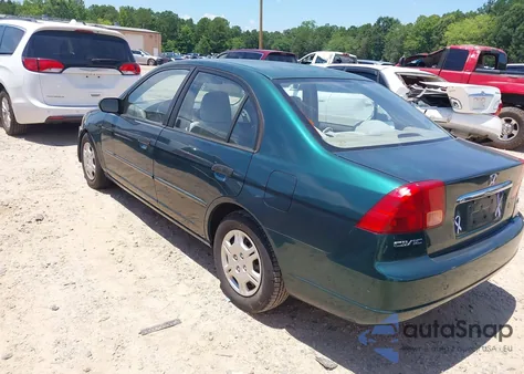 2001 Honda Civic Lx from USA, damaged, VIN 2HGES16561H530495